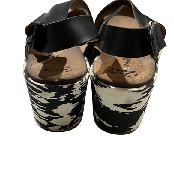 Clarks Women’s 8.5 Stasha Hale Wedge Slingback Sandal Platform Shoes - Picture 3 of 7